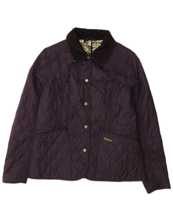 Barbour Damen Steppjacke UK 12 Medium Navy Blue Polyamid
