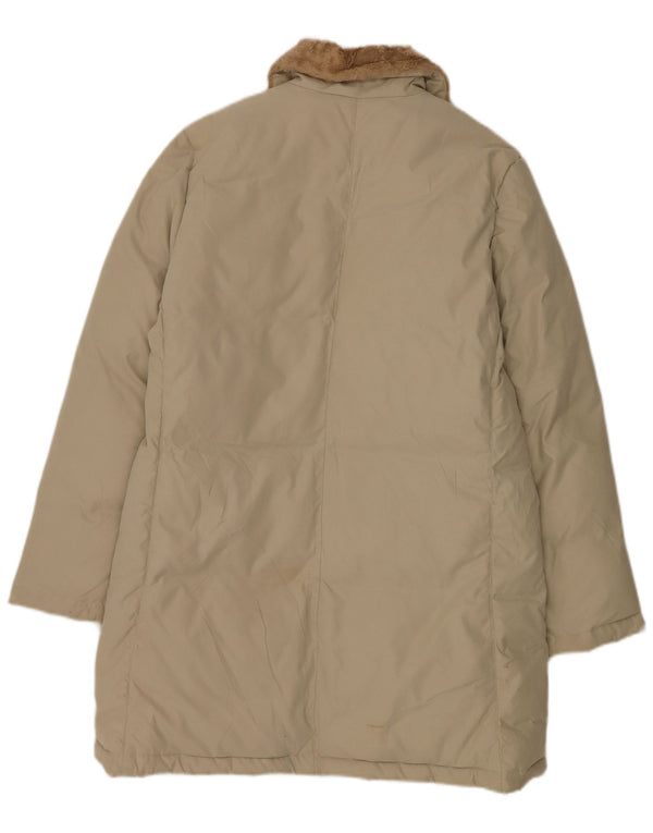 Fila Damen Wattierter Mantel UK 14 Large Beige Polyester