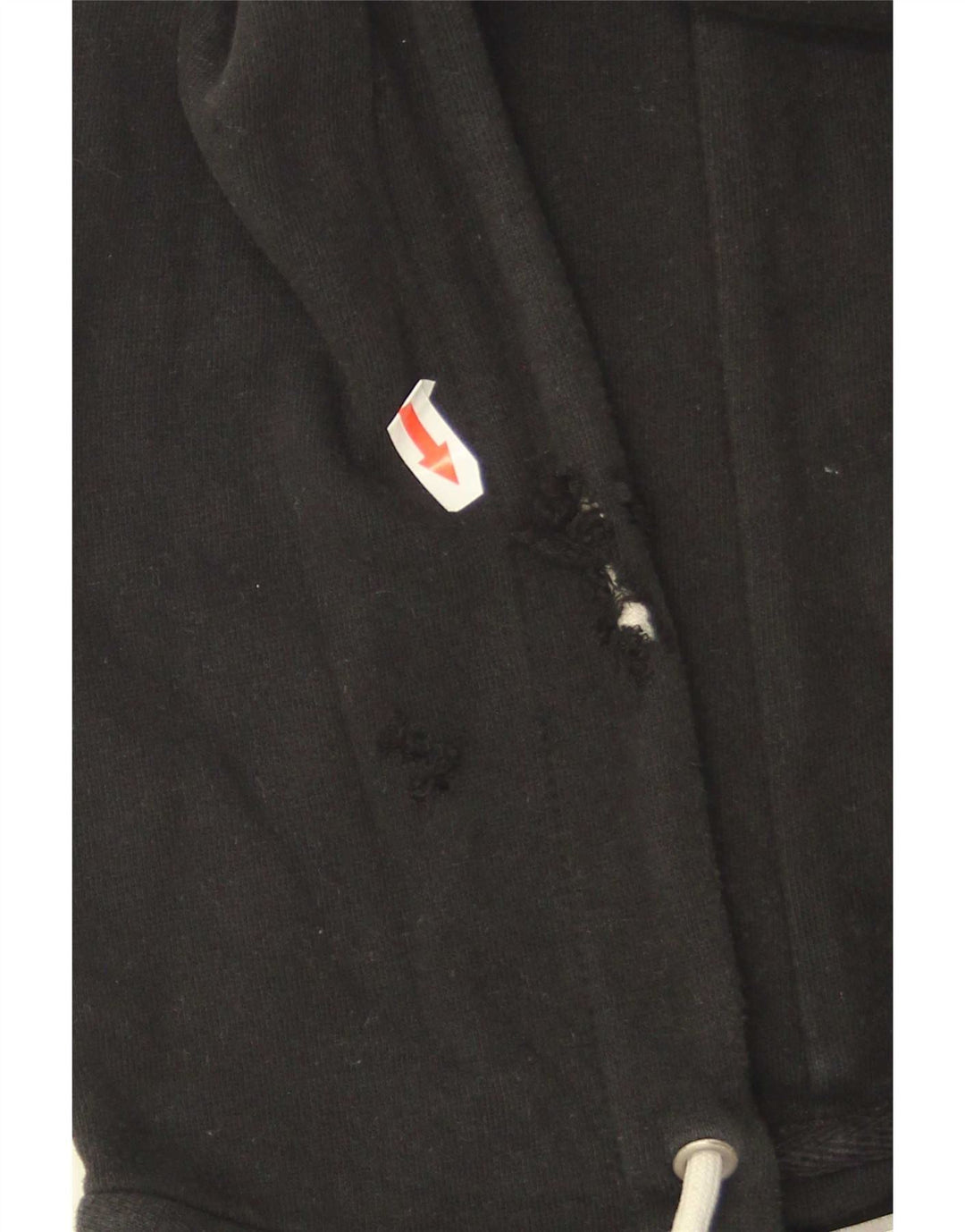 Gap Herren-Kapuzenpullover mit grafischem Reißverschluss, mittelschwarz, Baumwolle