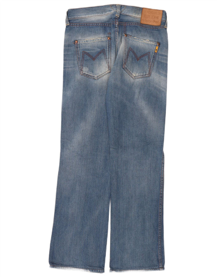 Meltin' Pot Damen Straight Jeans W26 L32 Blaue Baumwolle