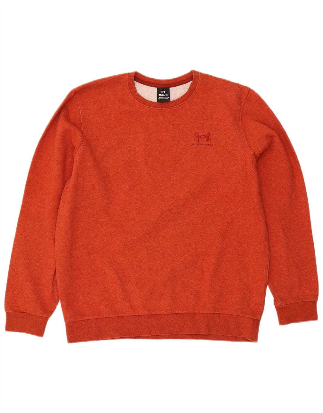Under Armour Herren-Sweatshirt-Pullover aus mitteloranger Baumwolle