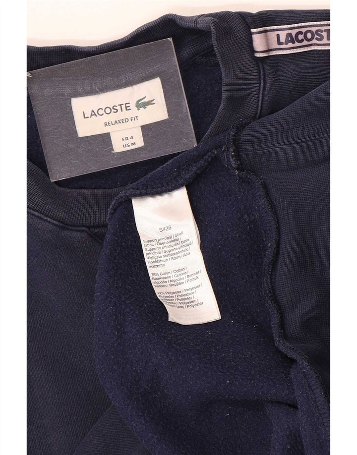 Lacoste Herren-Sweatshirt mit Grafik, Größe 4, mittelgroß, Marineblau, Farbblock