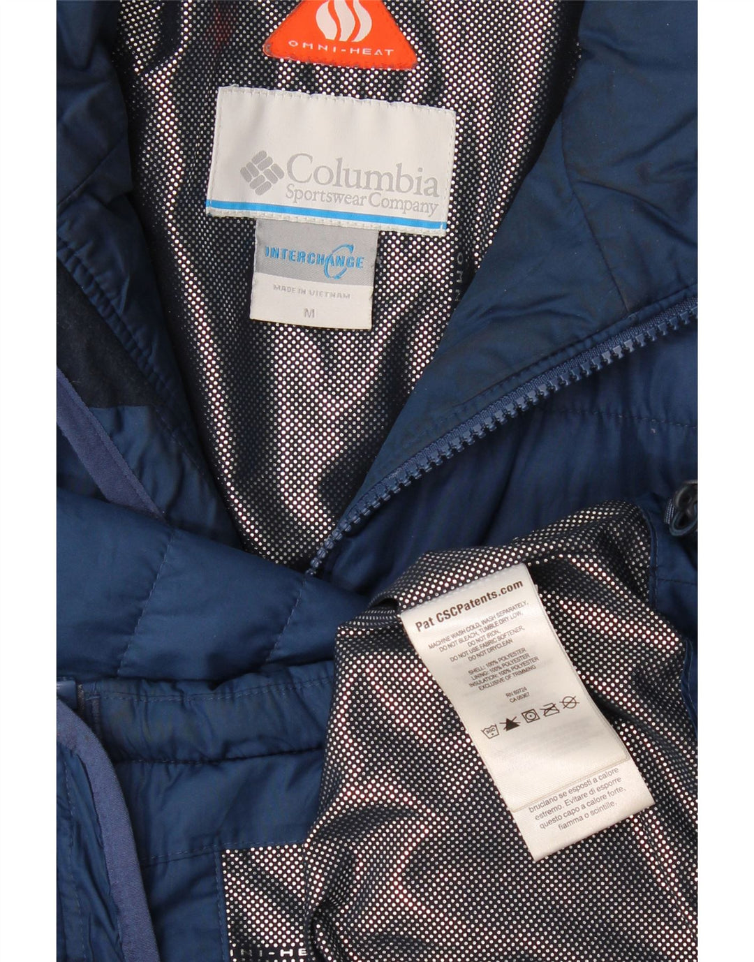 Columbia Herren Interchange Liner Gepolsterte Jacke UK 38 Mittel Marineblau