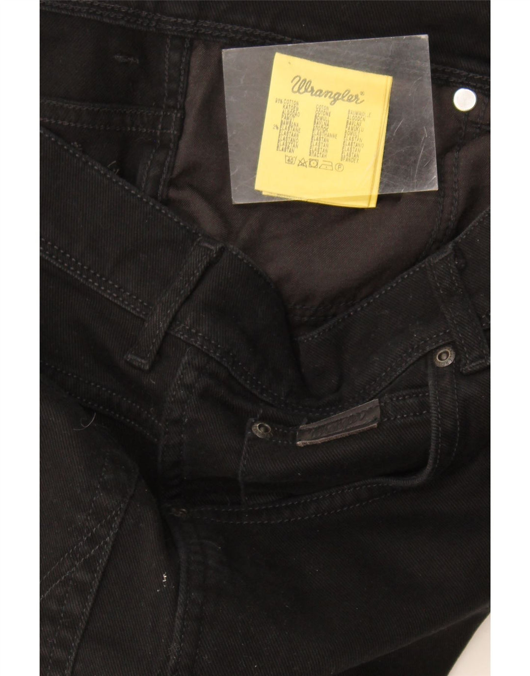 Wrangler Herren Straight Jeans W33 L31 Schwarze Baumwolle