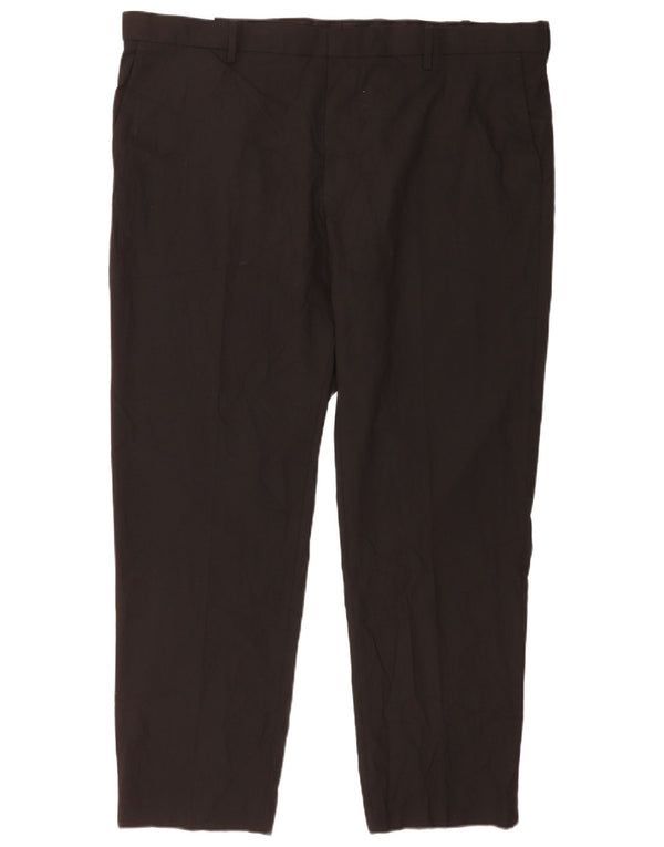 Marks & Spencer Herren-Chinohose mit normaler Passform, W44, L31, schwarzes Polyester