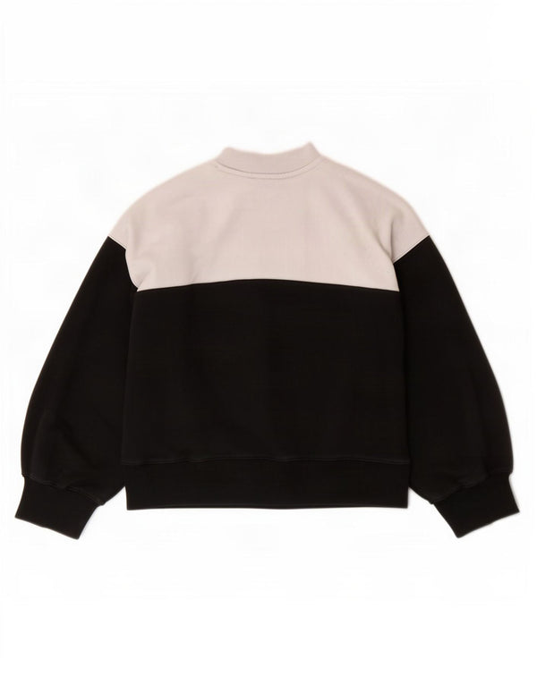 Champion Damen-Sweatshirt-Pullover, UK 16, Größe L, Schwarz, Colourblock-Baumwolle