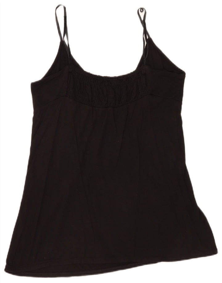 Benetton Damen Cami Top UK 12 Medium Schwarz