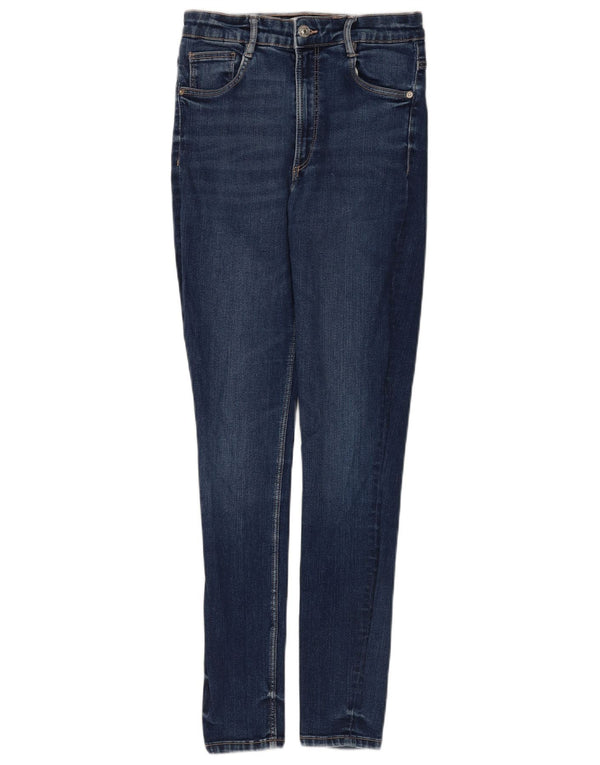 Zara Damen Skinny Jeans EU 38 Small W28 L30 Marineblau
