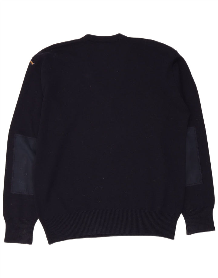Paul & Shark Herren-Pullover mit V-Ausschnitt, Mittelblau