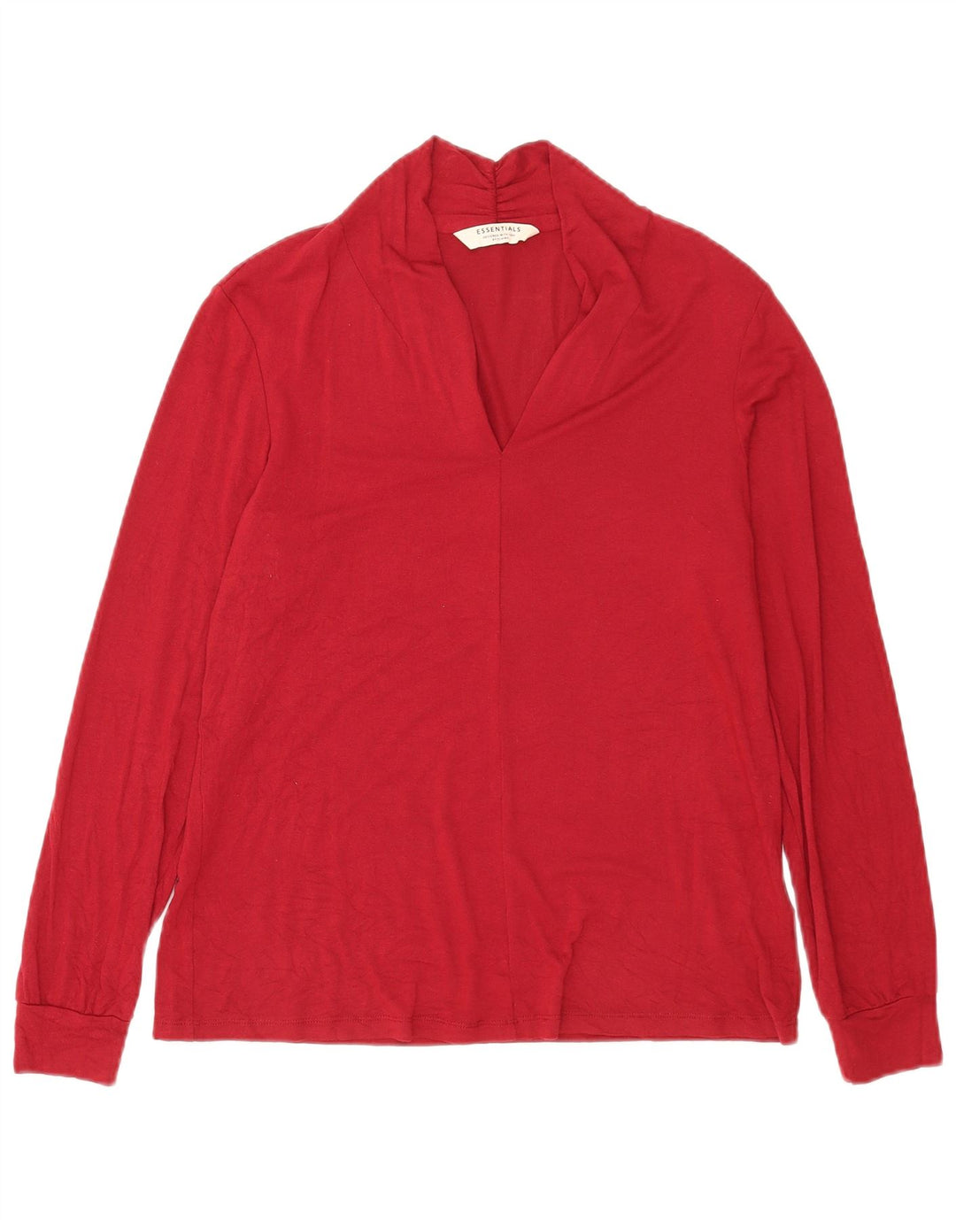 Tchibo Damen Übergroßes Top Langarm EU 36/38 Kleine rote Viskose