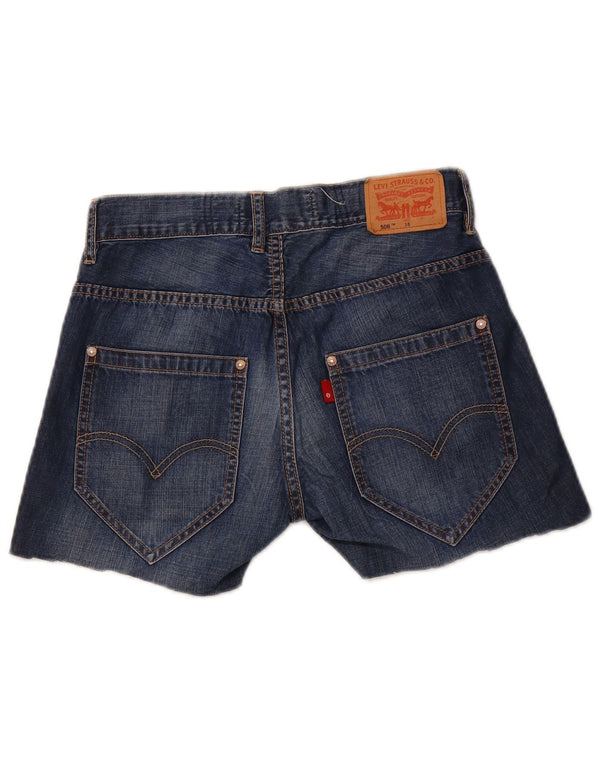 LEVI'S Mädchen 508 Regular Denim Shorts 15–16 Jahre W26 Blaue Baumwolle