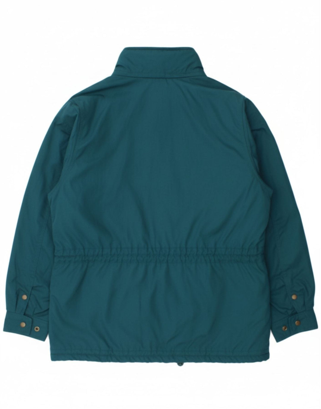 VINTAGE Mens Hooded Windbreaker Jacket UK 42 XL Green Polyester