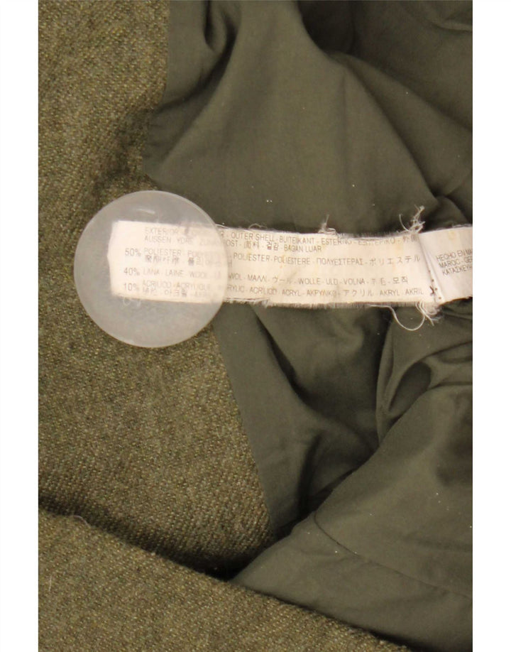 Zweireihiger Blazer für Damen von Zara, Größe UK 12, Mittel-Khaki, Polyester