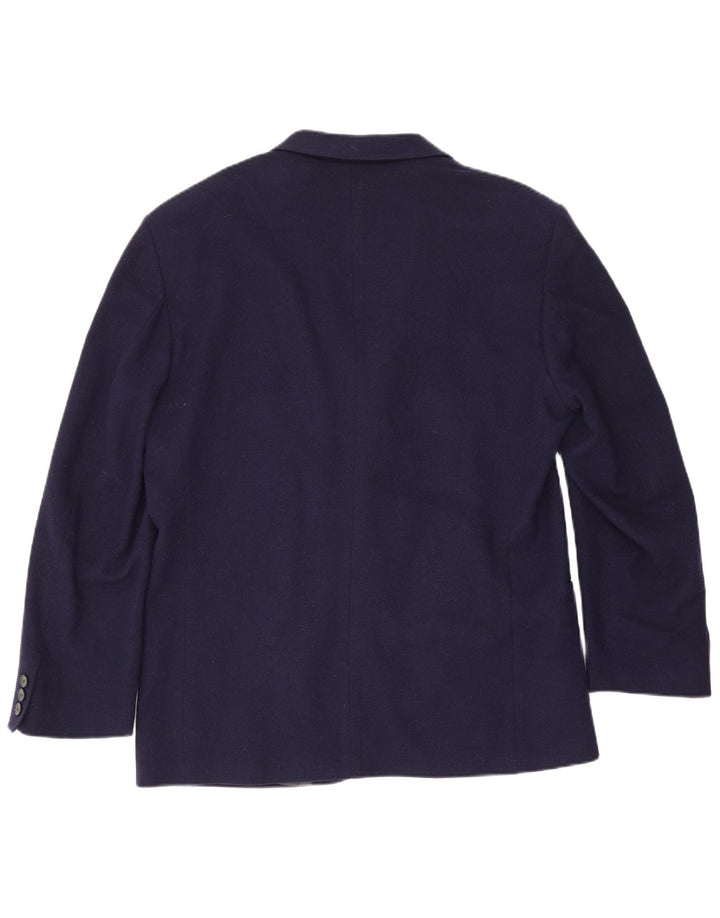 Roccobarocco Herren-Blazer mit 3 Knöpfen, Gr. 40, Marineblau