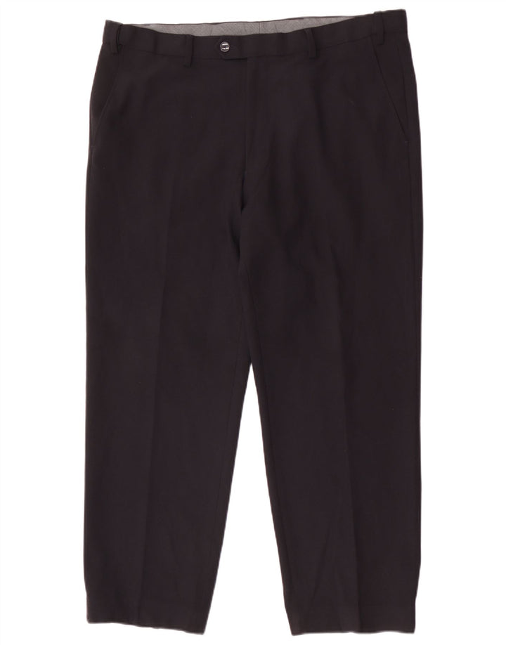 Marks & Spencer Herren-Anzughose, normal, W38, L29, Marineblau, Polyester