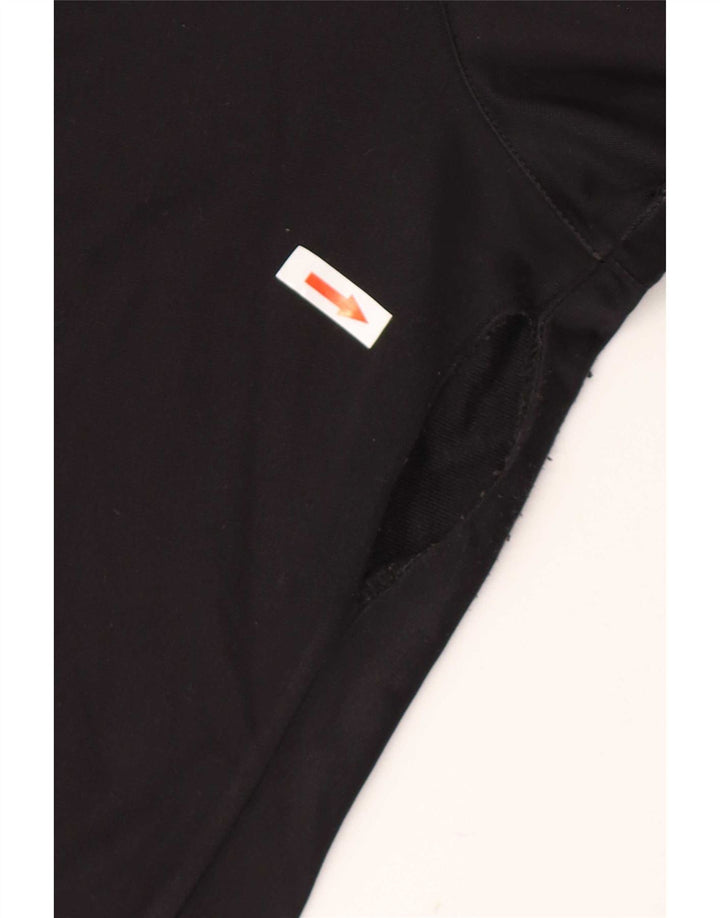 Kappa Herren-Trainingshose mit Grafik, Größe S, Schwarz, Farbblock-Polyester