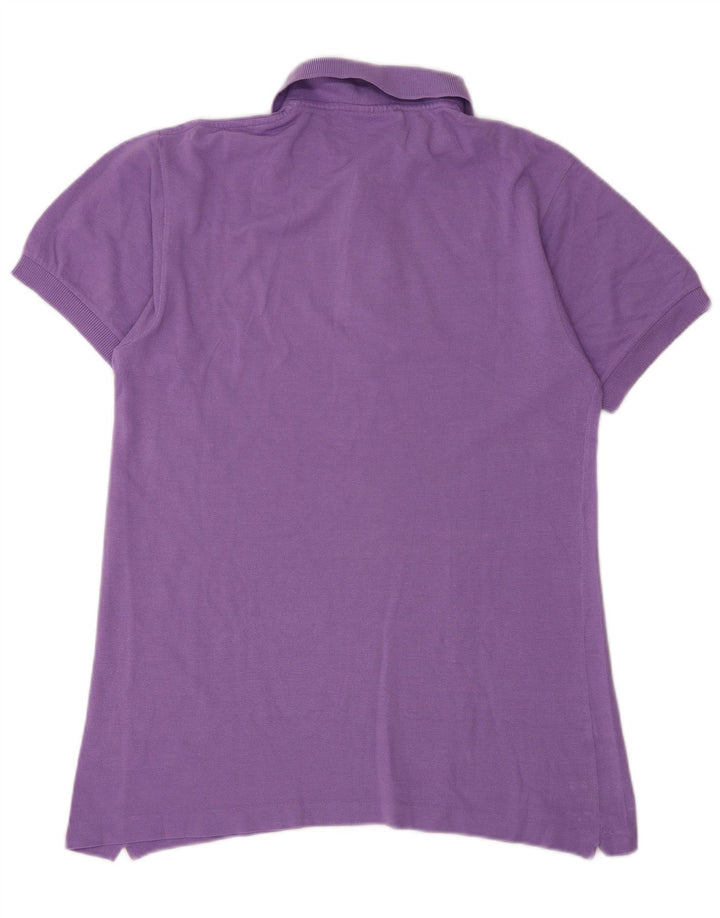 Lacoste Herren-Poloshirt, Größe 3, klein, lila Baumwolle