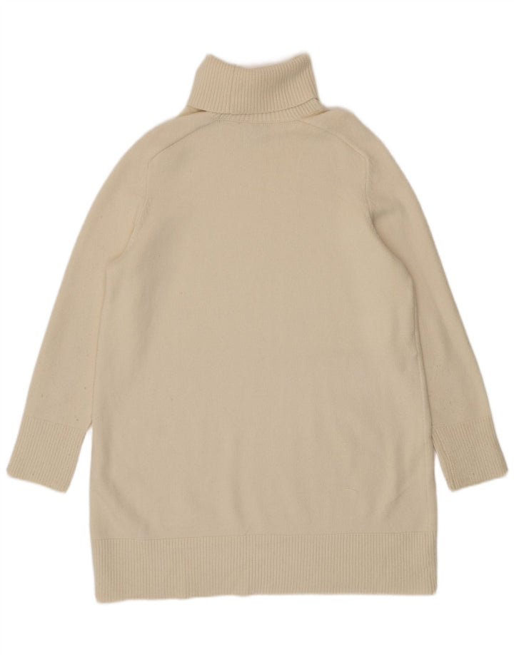 Rollkragenpullover für Damen von Zara, Gr. 40, Größe L, Beige, Viskose