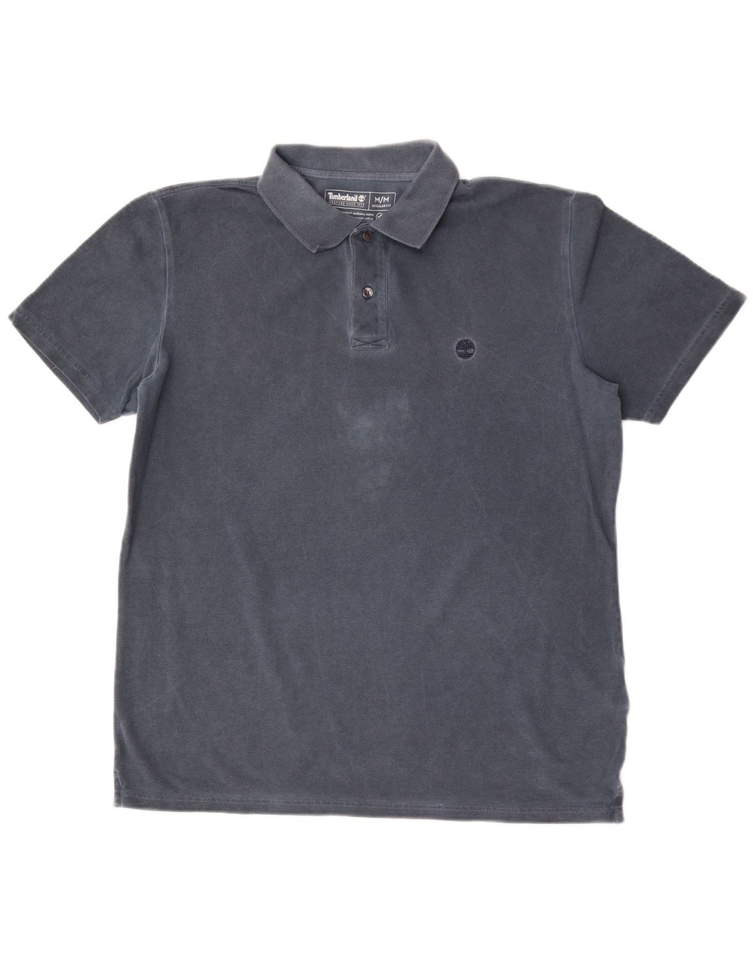 Timberland Herren-Poloshirt mit normaler Passform, mittelmarineblaue Baumwolle