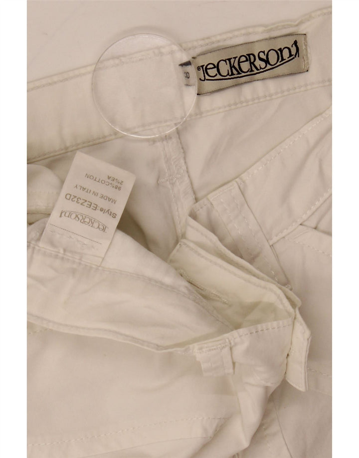 Jeckerson Damen Freizeitshorts W30 mittelweiße Baumwolle