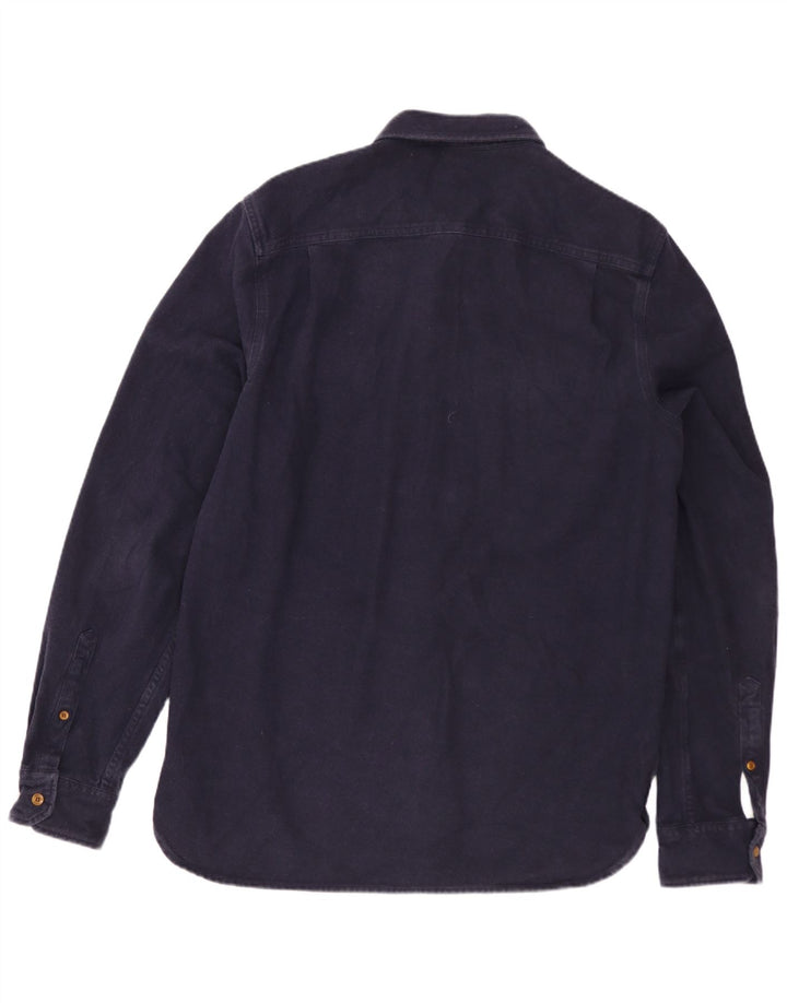 SUPERDRY Flanellhemd für Herren, groß, marineblau, Baumwolle