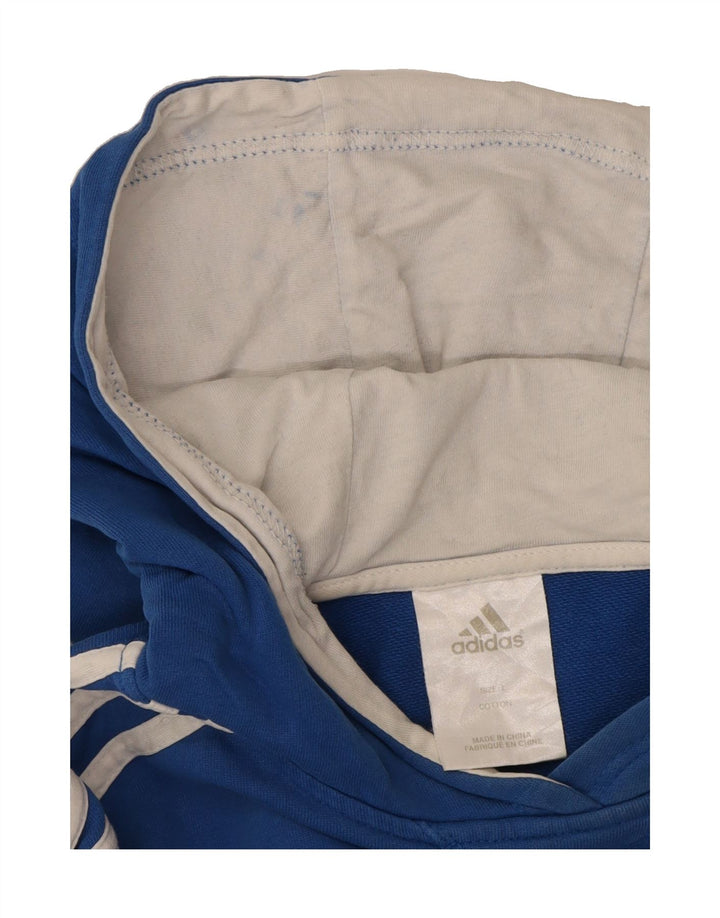 ADIDAS Mens Hoodie Jumper Large Blue Vintage Adidas and Second-Hand Adidas from Messina Hembry 