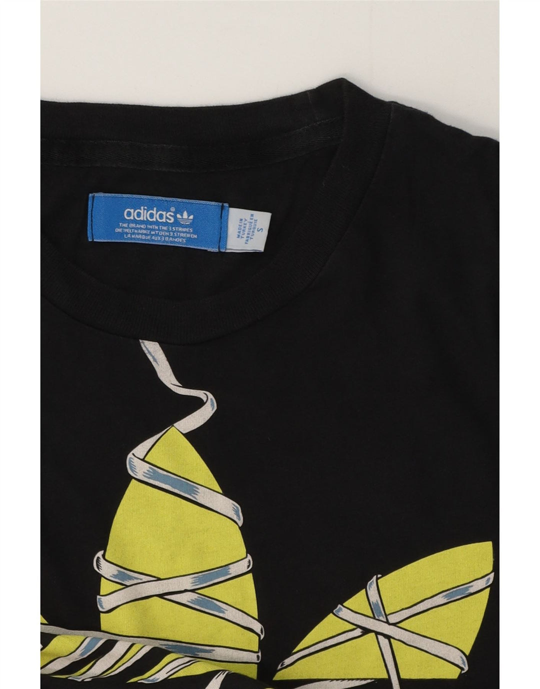 Adidas Herren Grafik T-Shirt Top Small Schwarz