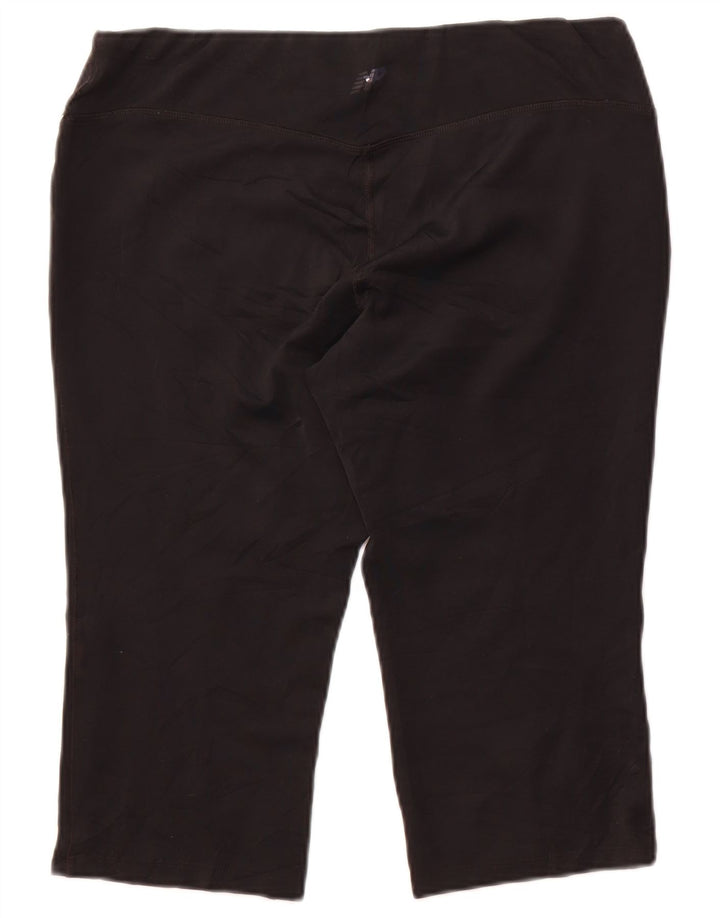 New Balance Damen Capri-Leggings UK 18 XL Schwarz Polyester
