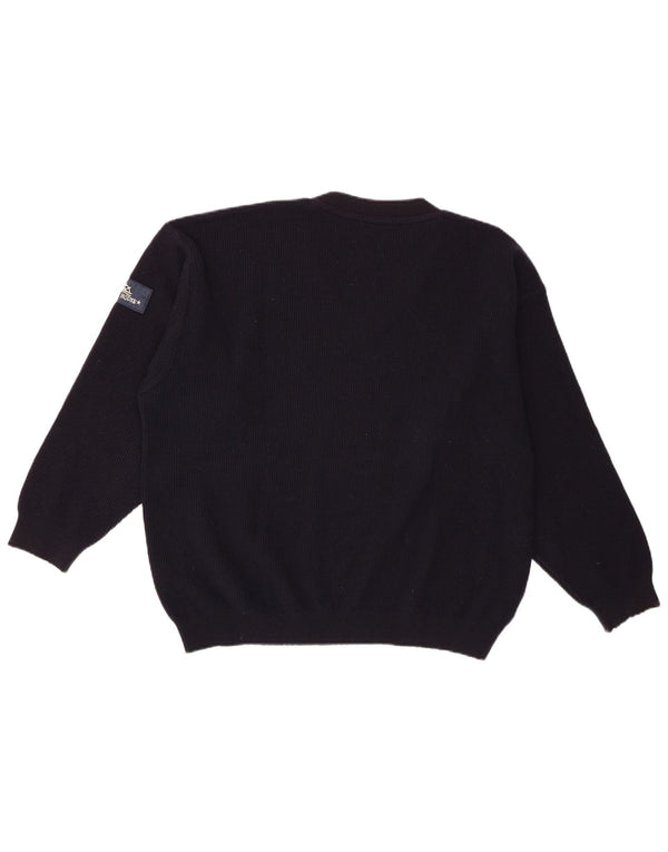 Boat House Herren-Pullover mit V-Ausschnitt, XL, Marineblau, Schurwolle