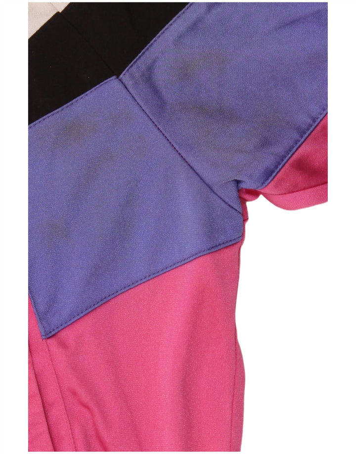 ASICS Damen-Trainingsanzugoberteil mit Grafik, Größe IT 46, Größe L, Pink, Farbblock