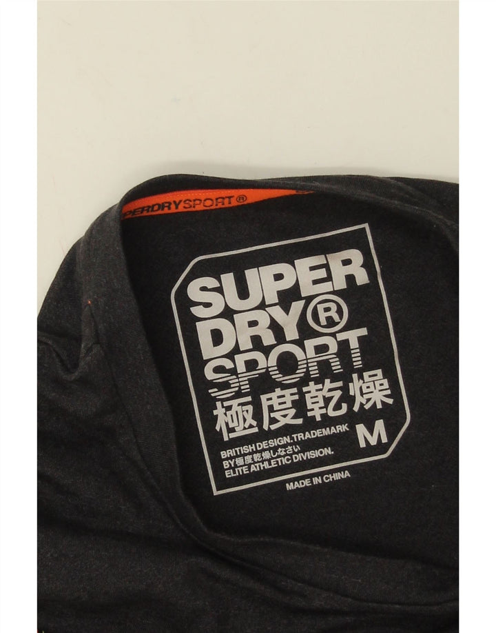 Superdry Herren Grafik-T-Shirt-Oberteil aus mittelgrauer Baumwolle