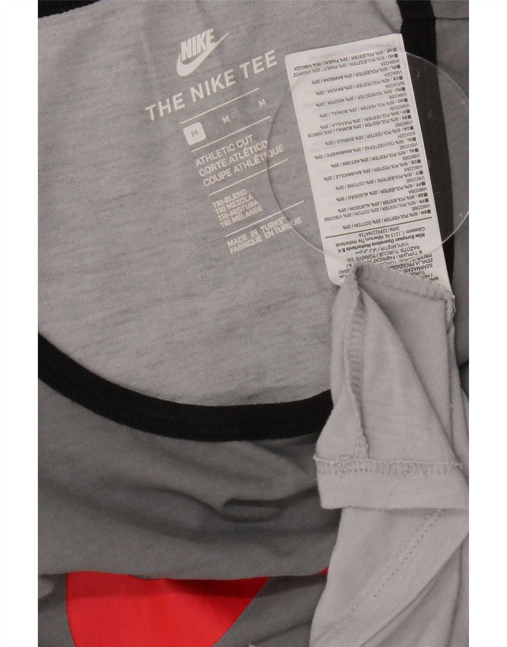 Nike Herren Athletic Cut Grafik-Trägershirt Mittelgraues Farbblock-Polyester