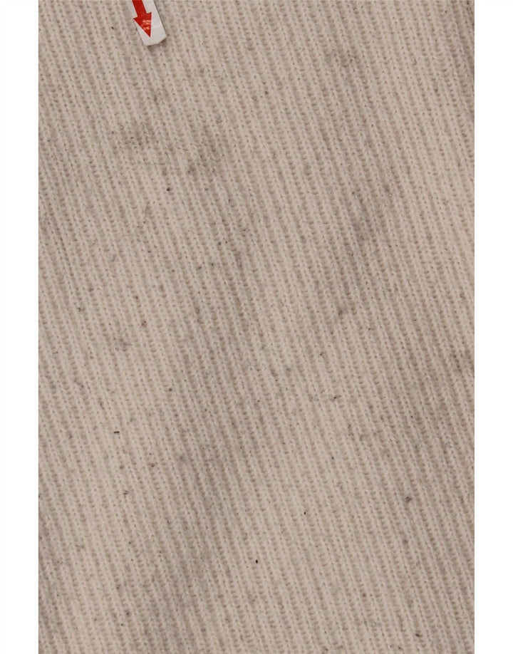 Zara Damen-Pullover mit Rundhalsausschnitt, Gr. 14, Medium, gebrochenes Weiß, Polyester