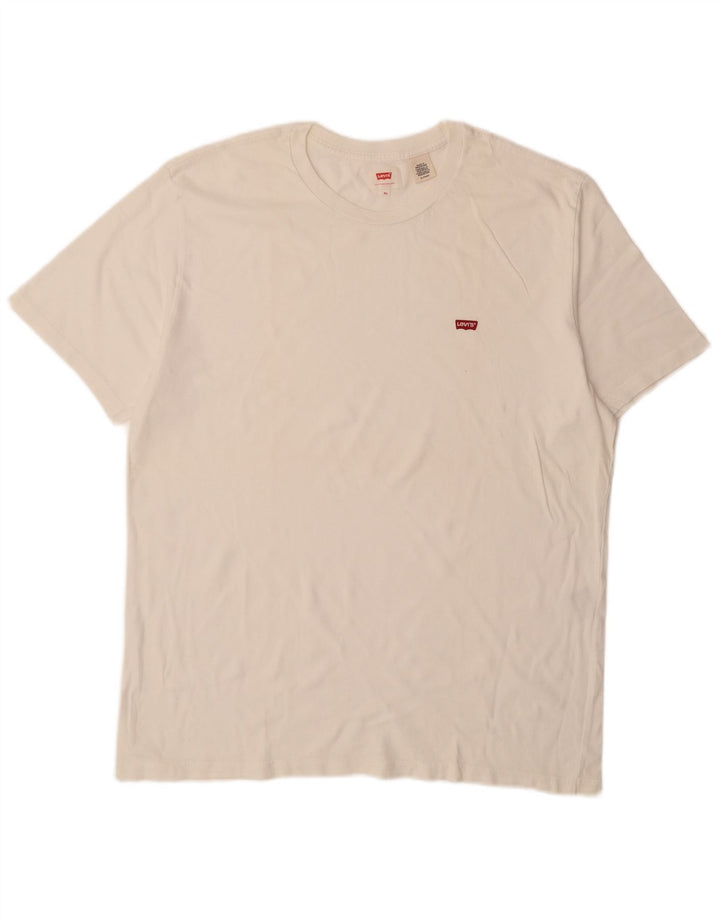 LEVI'S Herren T-Shirt Top XL Weiße Baumwolle