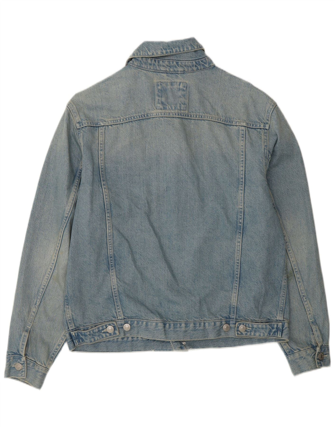 Zara Herren Jeansjacke UK 38 Mittelblaue Baumwolle