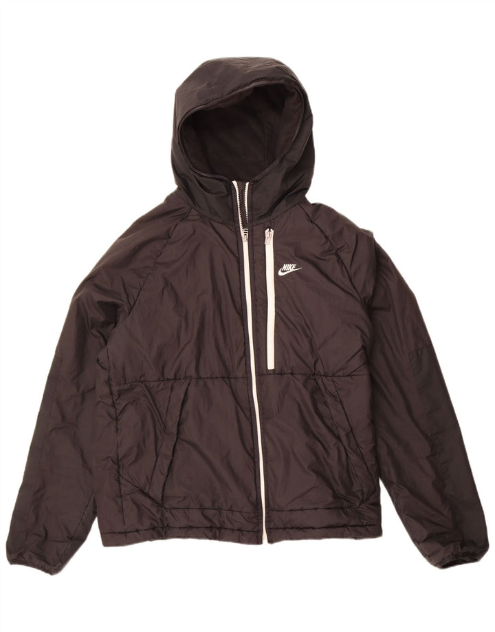 Nike Damen Therma-Fit Hooded Windjacke UK 14 Medium Schwarz