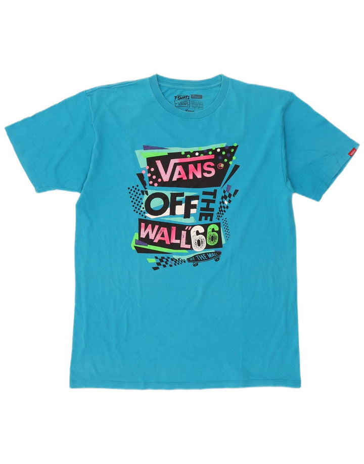 Vans Herren-T-Shirt mit Grafik, groß, aus blauer Baumwolle