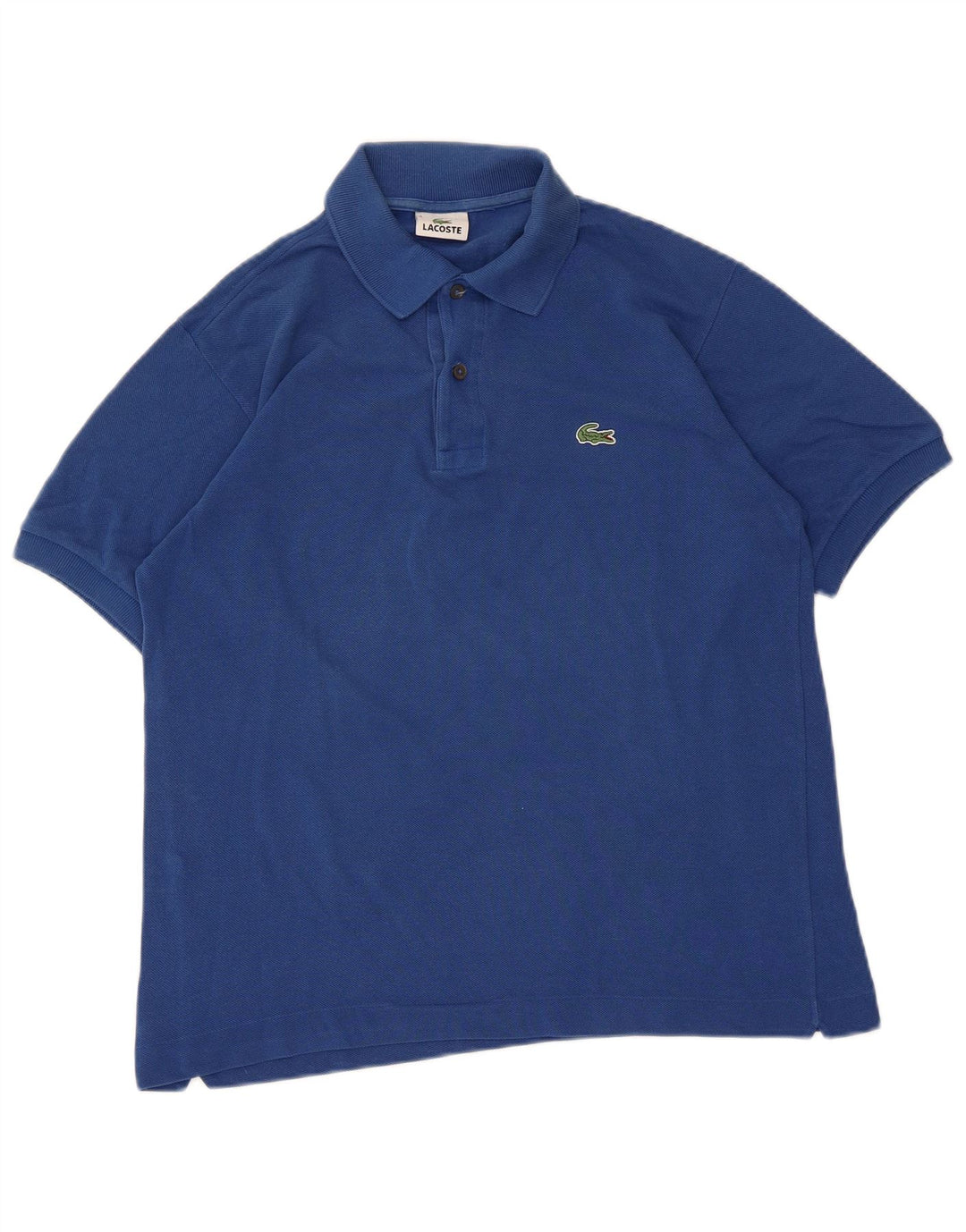 Lacoste Herren-Poloshirt, Größe 3, klein, blaue Baumwolle