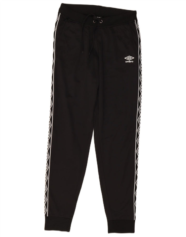 Umbro Herren-Trainingsanzug mit Grafik, Jogginghose, Größe S, Schwarz, Polyester