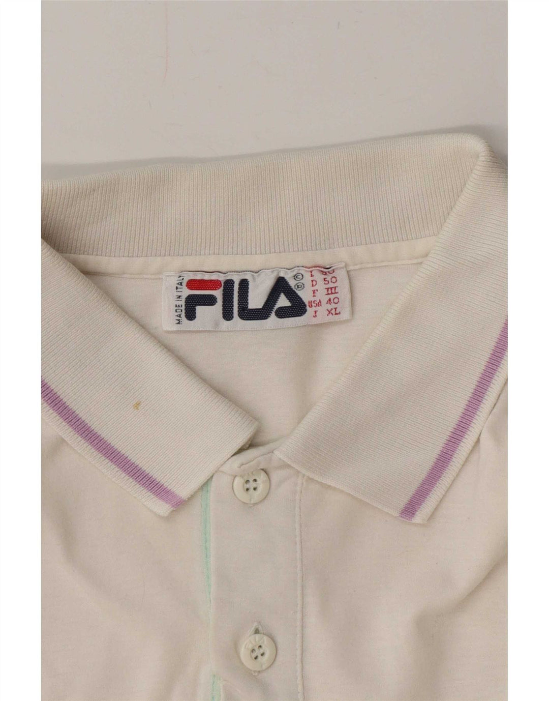Fila Herren Poloshirt IT 50 Medium Weiß