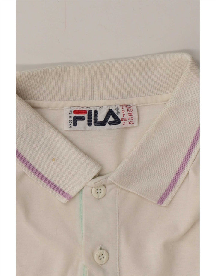 Fila Herren Poloshirt IT 50 Medium Weiß