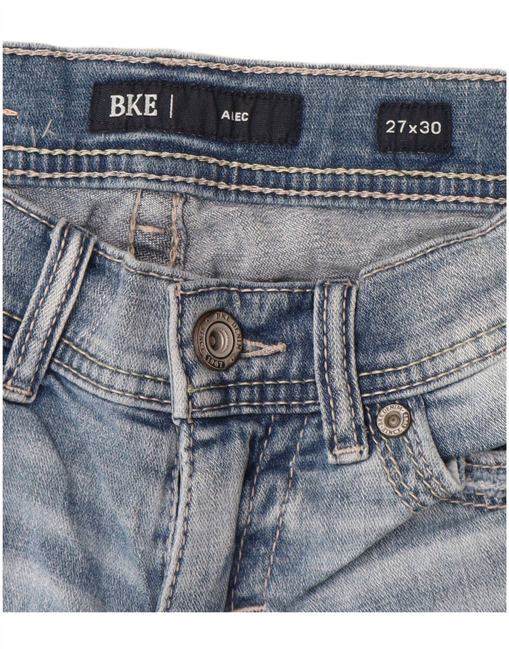 BKE Damen Alec Straight Jeans W27 L30 Blaue Baumwolle