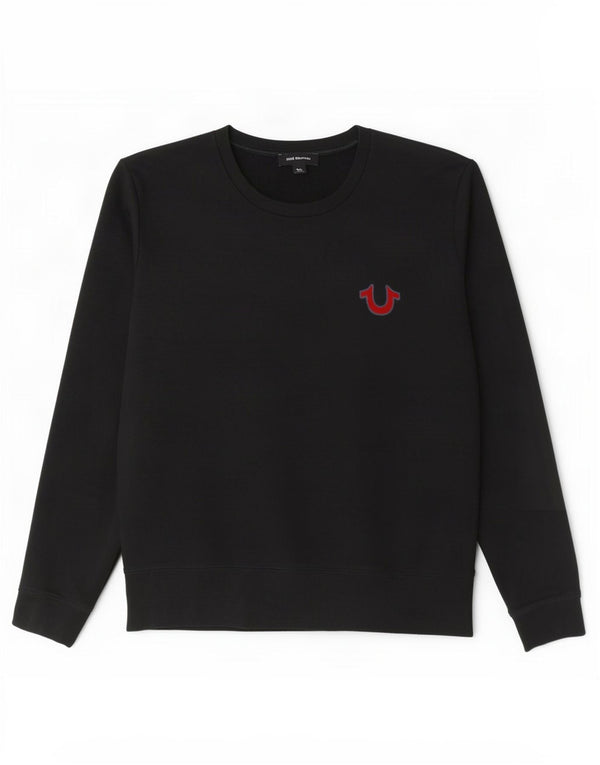 True Religion Damen-Sweatshirt mit grafischem Print, Gr. 40, Größe L, Schwarz, Baumwolle