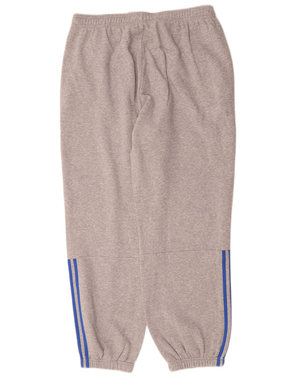 Adidas Herren-Trainingshose, Jogginghose, XL, grau gefleckte Baumwolle