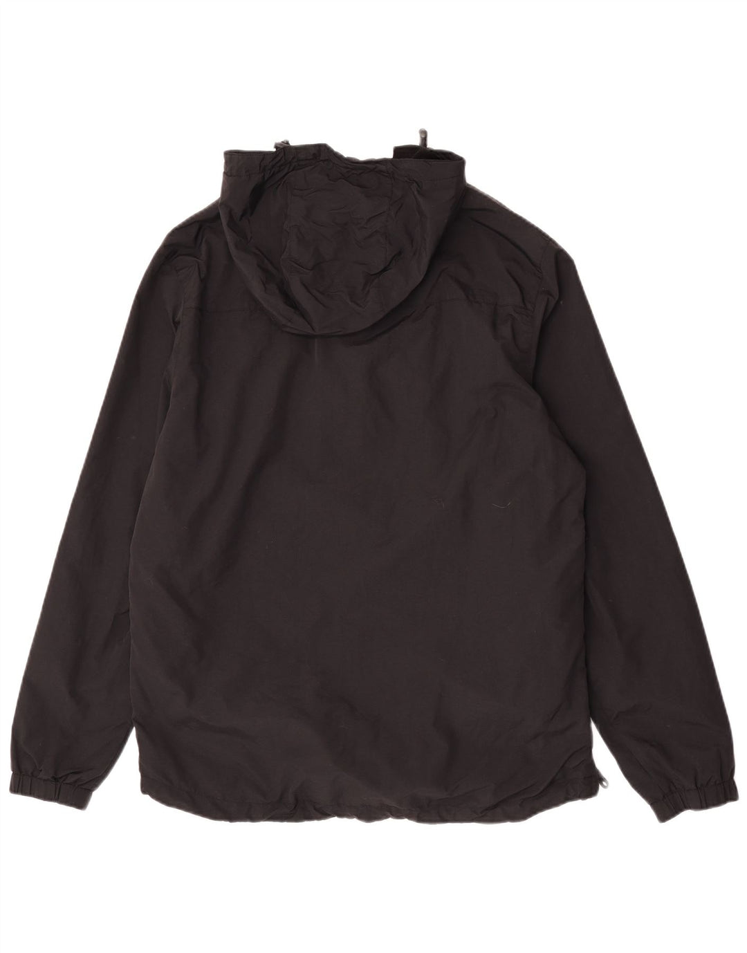 Lyle & Scott Herren-Anorakjacke mit Kapuze, UK 40, Größe L, schwarzes Nylon