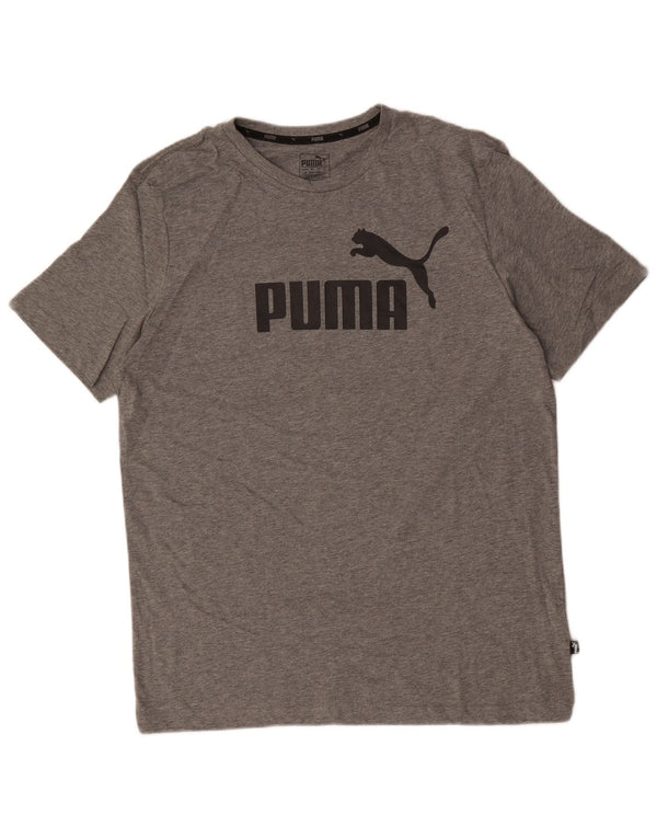 PUMA Herren Graphic T-Shirt Top Large Grau meliert