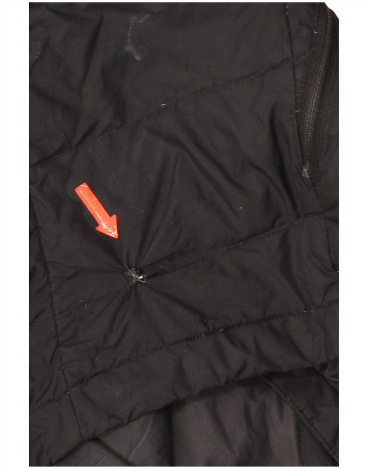 The North Face wattierte Herrenjacke mit Kapuze, UK 38, Mittelschwarz, Polyester