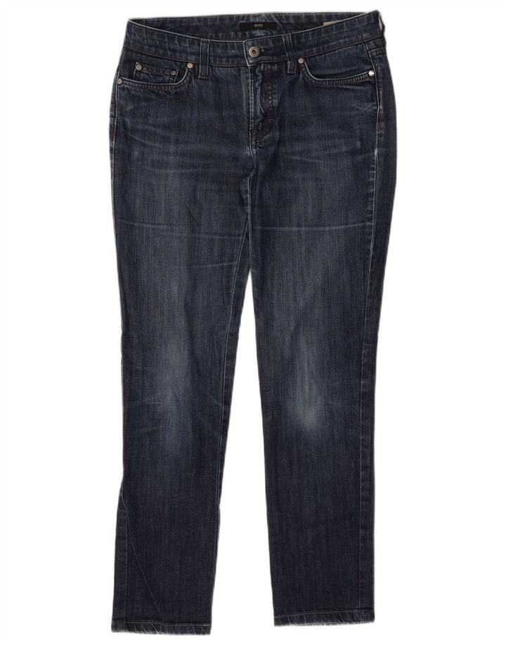 Hugo Boss Damen Slim Jeans W37 L28 Marineblau