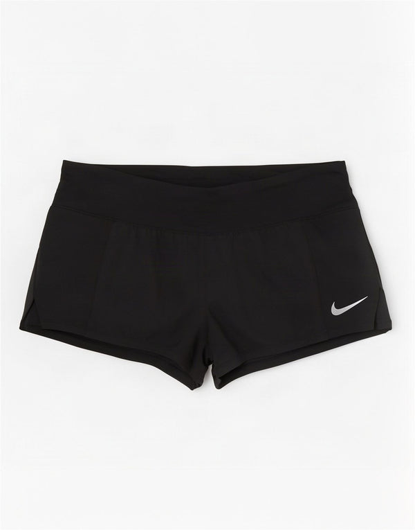 Nike Damen Dri Fit Sport Shorts UK 14 Large Schwarz
