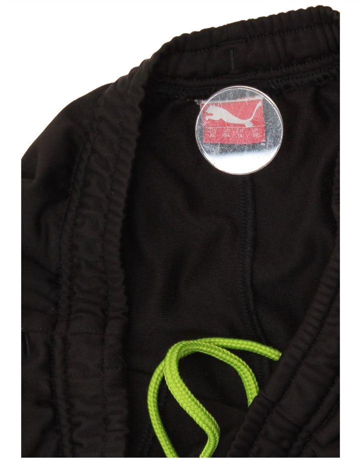 Puma Jungen Graphic Trainingshose Jogger 13–14 Jahre, schwarzes Polyester